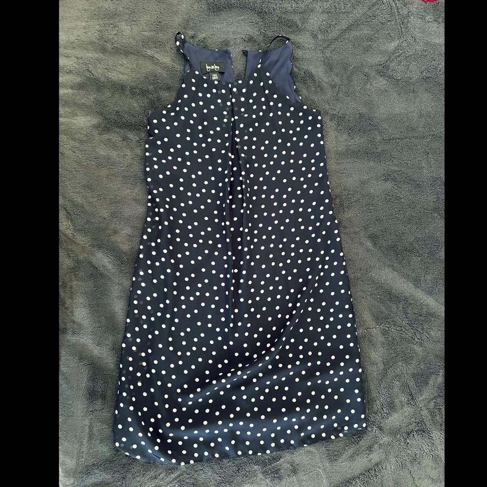 By & By Polka Dot Scalloped Dress